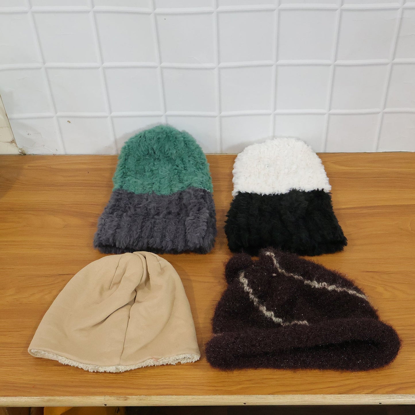 Winter Warm Woolen Beanie Cap for Men & Women (1 Pc, Mix Desin)