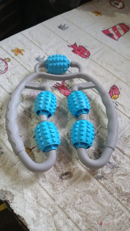 Muscle Massage Roller for Leg Soreness & Relaxation (5 Wheels, 1 Pc)