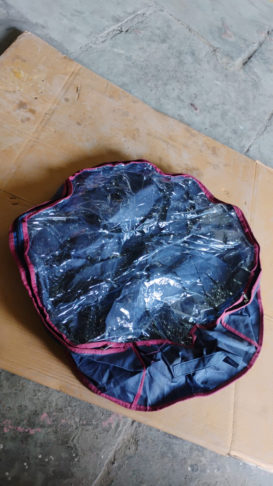 Round Foldable Shoe Organizer Bag 12-Section