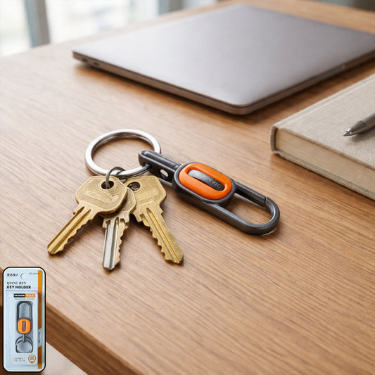 Premium Metal Carabiner Key Holder Keychain with Key Ring (1 Pc)