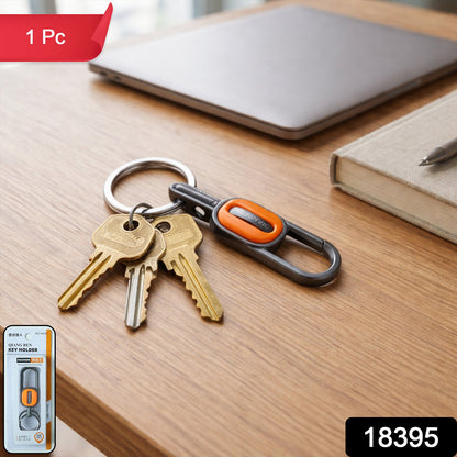 Premium Metal Carabiner Key Holder Keychain with Key Ring (1 Pc)