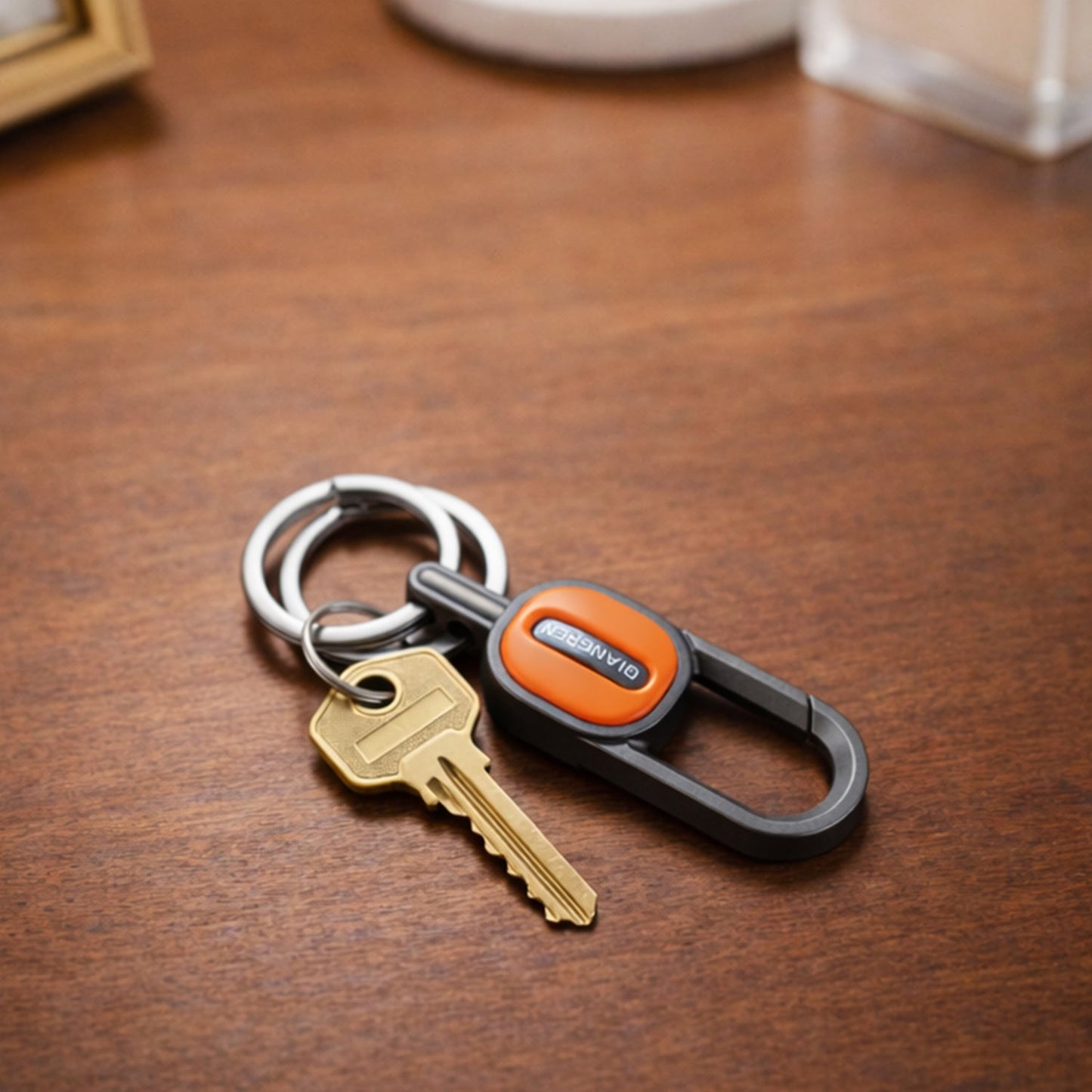 Premium Metal Carabiner Key Holder Keychain with Key Ring (1 Pc)
