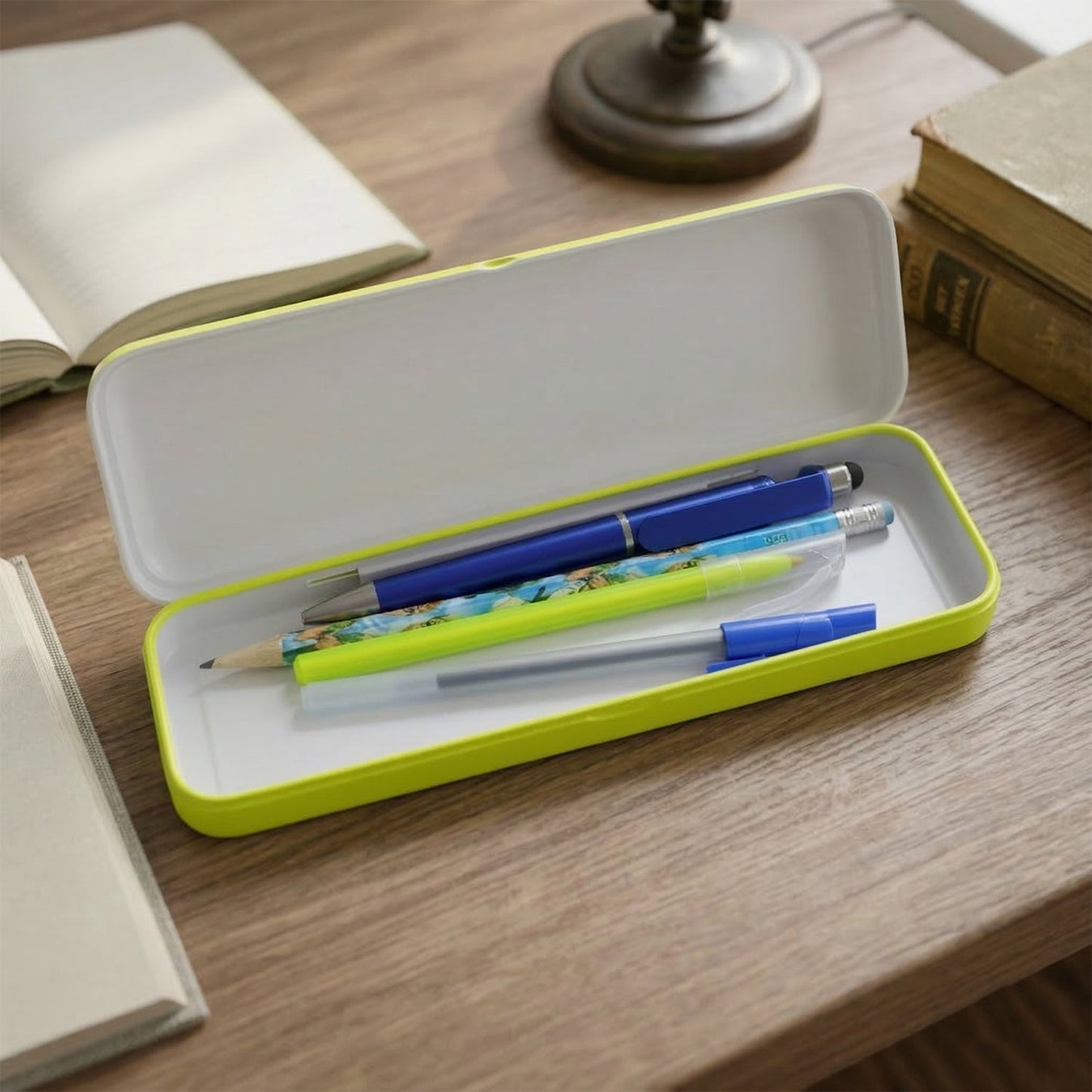 metal school pencil box