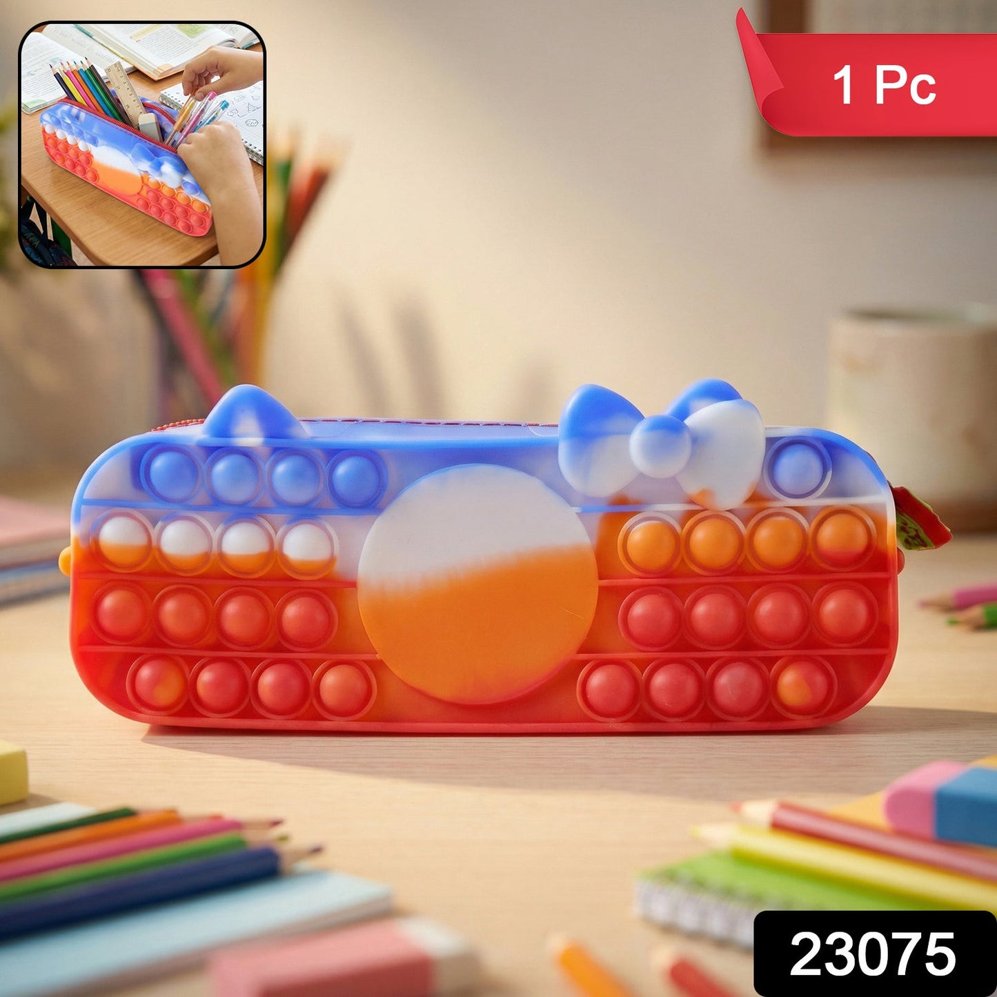 pop it design pencil case for school use