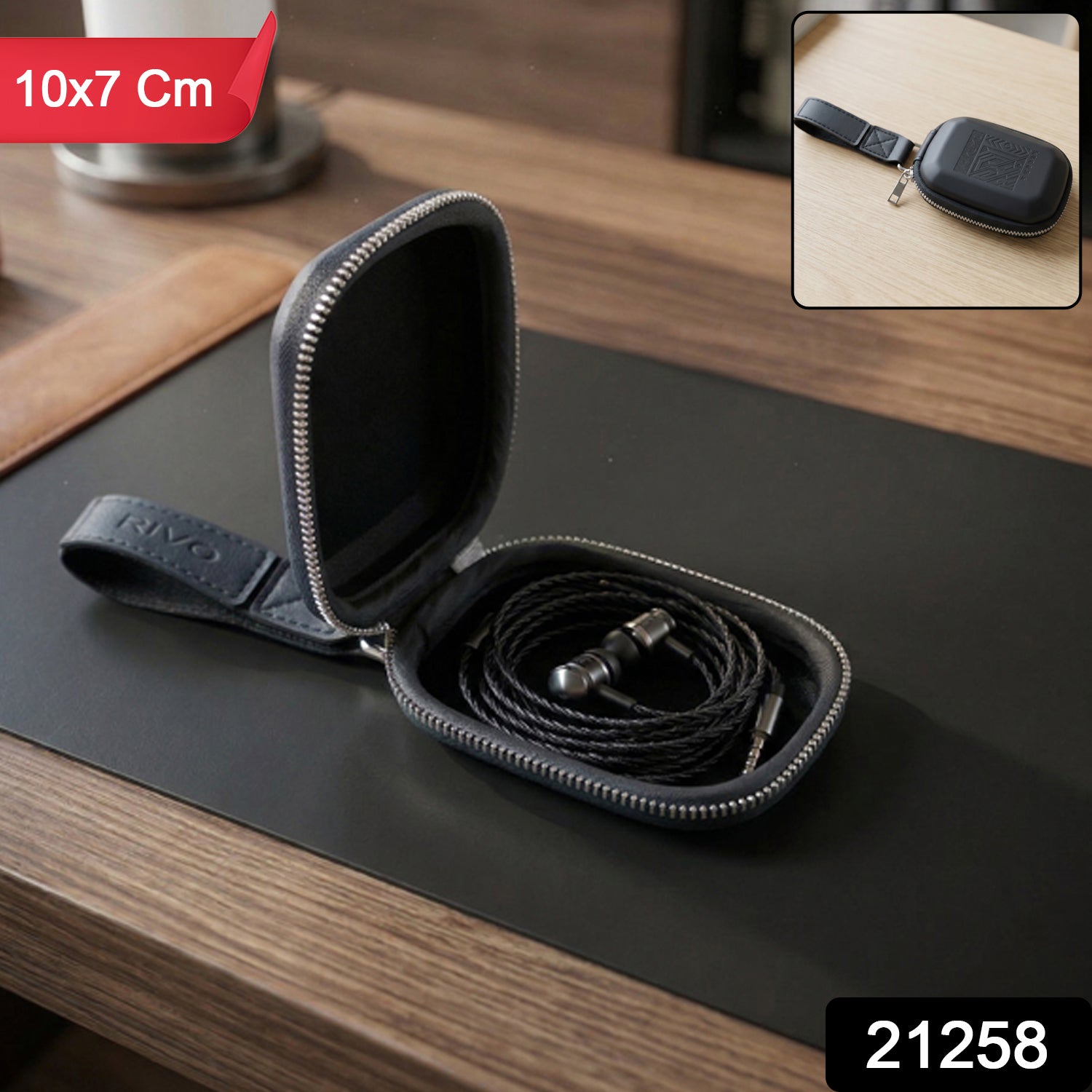 earphone storage zipper case