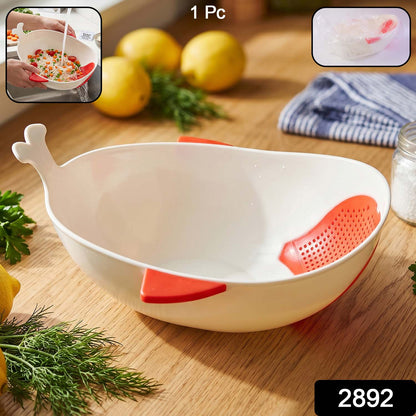 Fish-Shaped Rice Drainer for Efficient Washing and Draining – 1 Pc